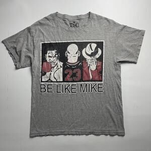 Be Like Mike Michael Jordan Tyson Jackson 23 Thc Grey Street Wear T Shirt Large
